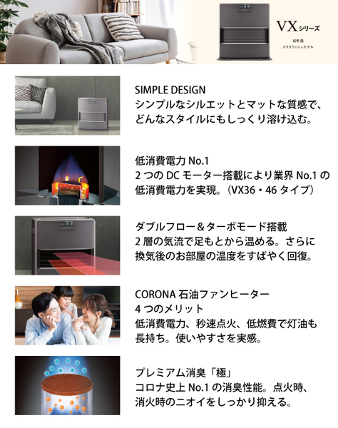 暖房目安～12畳 コロナCORONA 石油ファンヒーター FH-iX349BY 7.2L