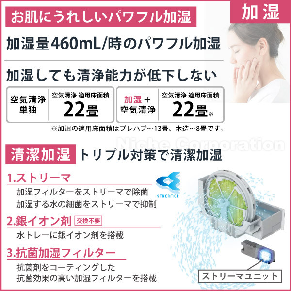 自然大好き!ニッチ・リッチ・キャッチ 加湿機能付き ダイキン 自然大好き!ニッチ・リッチ・キャッチ 加湿機能付き ダイキン
