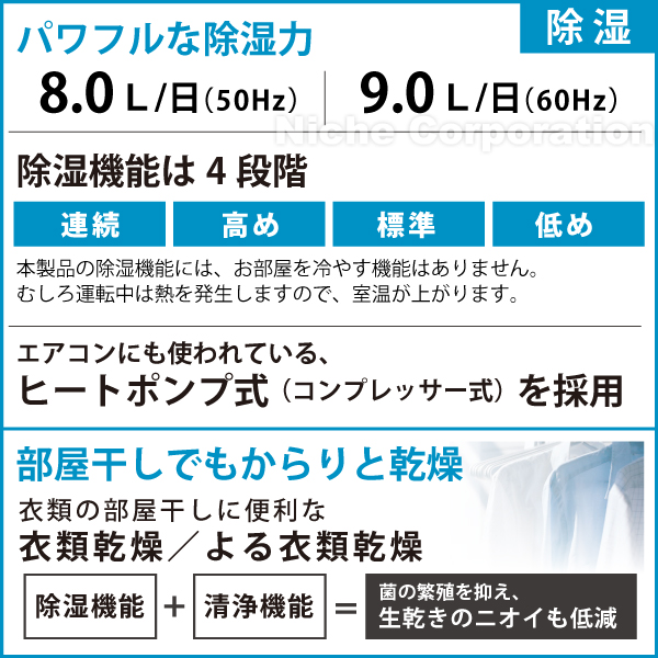 自然大好き!ニッチ・リッチ・キャッチ 除加湿機能付き 【5年間 自然大好き!ニッチ・リッチ・キャッチ 除加湿機能付き 【5年間