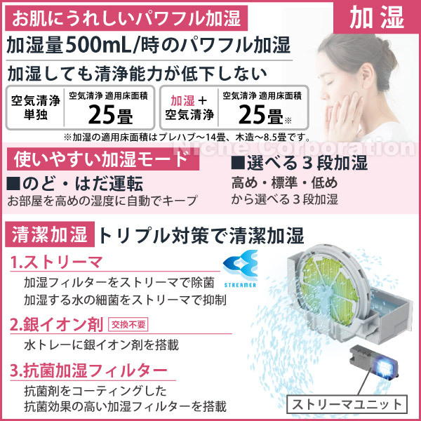 自然大好き！ニッチ・リッチ・キャッチ 加湿機能付き 新型モデル