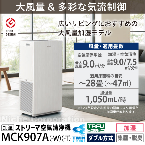自然大好き！ニッチ・リッチ・キャッチ 除加湿機能付き 【新型2027年