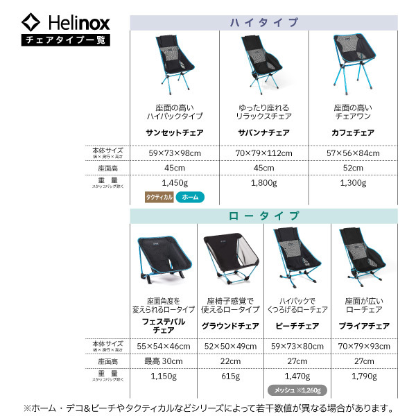 自然大好き！ニッチ・リッチ・キャッチ ヘリノックス Helinox