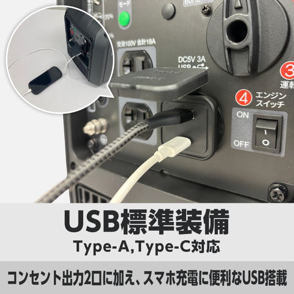 自然大好き！ニッチ・リッチ・キャッチ 本体 工進 インバーター発電機