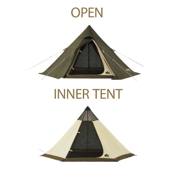 新品 ロゴス ツーリングテントTepee T/C 300(2023年限定モデル) 自然大好き！ニッチ・リッチ・キャッチ テント ロゴス テント