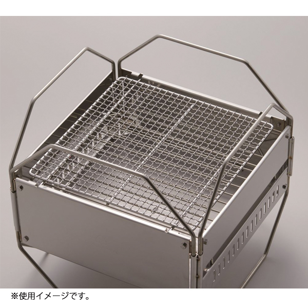 LALPHA オクタゴン ファイヤースタンド　焼き網、収納ケースセット 自然大好き！ニッチ・リッチ・キャッチ ラ ～ ワ 行 ラルファ