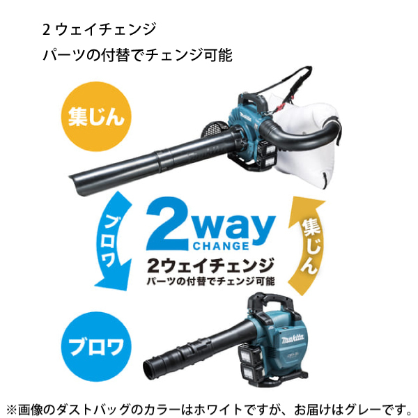 自然大好き！ニッチ・リッチ・キャッチ マキタ makita マキタ（makita） 充電式ブロワ バキュームキット付 MUB363DG2V バッテリー・ 充電器付き ブロワー ブロアー 電動 ブロア 18V