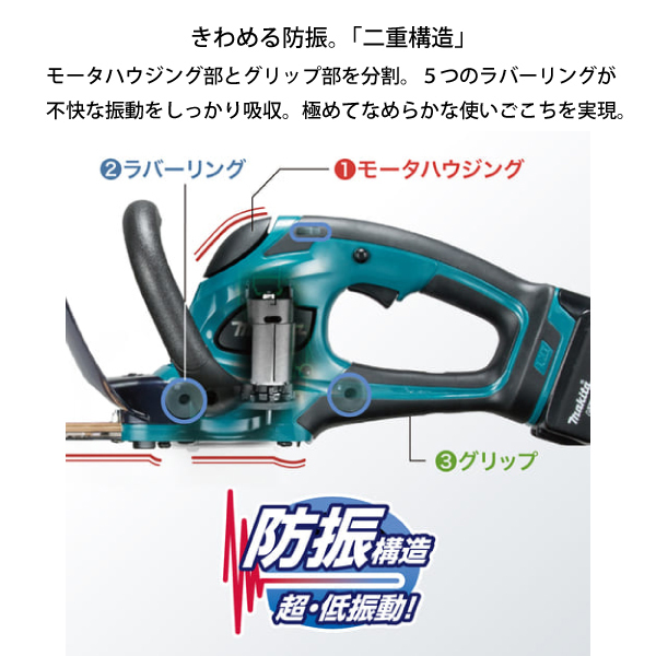 自然大好き！ニッチ・リッチ・キャッチ マキタ makita マキタ（makita） 18V 充電式生垣バリカン 刈込幅460mm バッテリ 充電器付き  MUH464DRF 充電式 バッテリー式 ヘッジトリマー