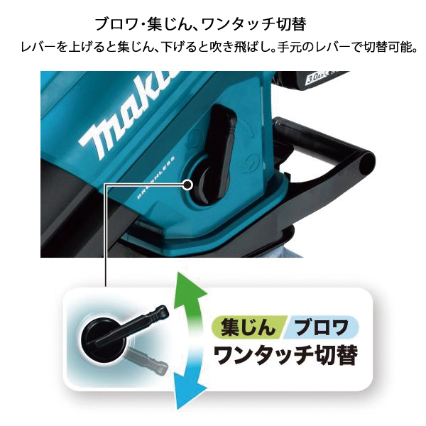 自然大好き！ニッチ・リッチ・キャッチ マキタ makita マキタ（makita） ブロワ 18V 充電式ブロワ集じん機 バッテリー ・充電器付き  MUB187DSF ブロワー