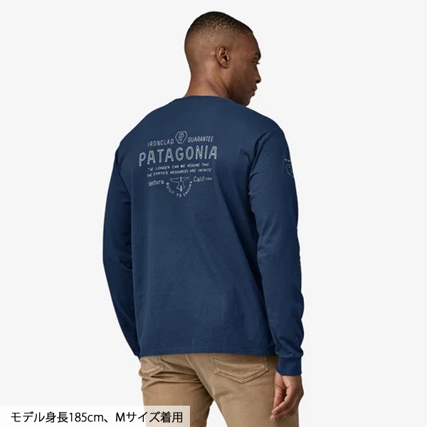 自然大好き！ニッチ・リッチ・キャッチ パタゴニア patagonia 【セール】パタゴニア Tシャツ  メンズ・ロングスリーブ・フォージマーク・レスポンシビリティー LMBE 37695-LMBE アウトドア ウェア トップス