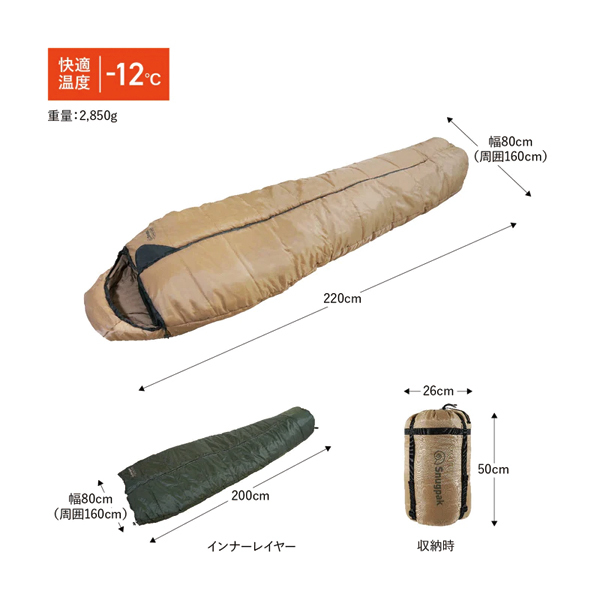 自然大好き！ニッチ・リッチ・キャッチ スナグパック snugpak