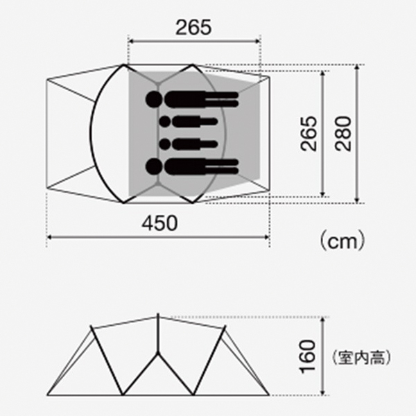 自然大好き！ニッチ・リッチ・キャッチ テント スノーピーク ドーム