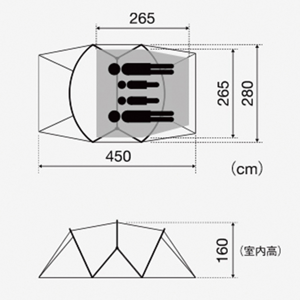 自然大好き！ニッチ・リッチ・キャッチ テント スノーピーク ランド