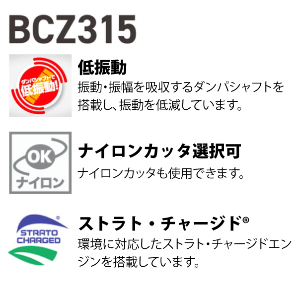 自然大好き！ニッチ・リッチ・キャッチ 草刈機／刈払機／芝刈機 ゼノア 刈払機 肩掛け ループハンドル BCZ315L 刈り払い機 草刈り機  967027803 エンジン式 試運転済 始動稼働確認済 お客様組立商品